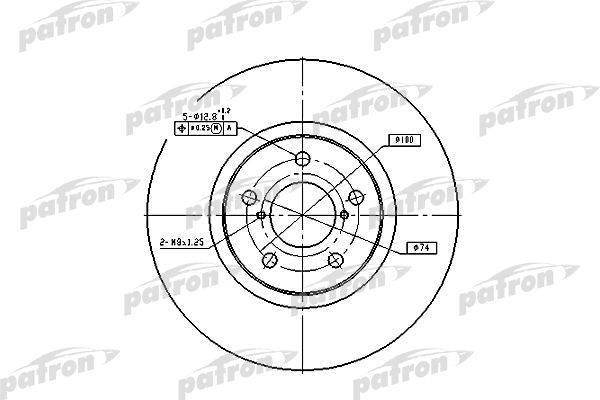 PATRON PBD1437 Диск тормозной передн SUBARU: FORESTER 9