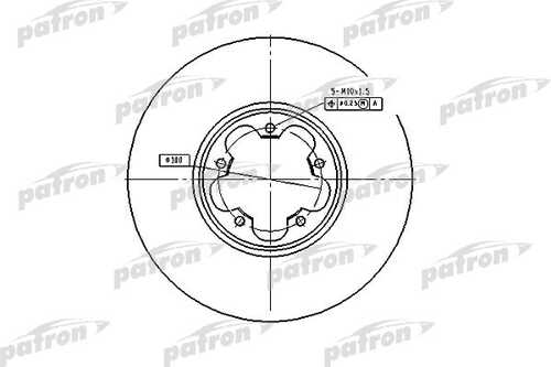 PATRON PBD4216 Диск тормозной передн FORD: TRANSIT c бо