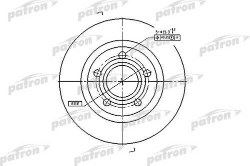 PATRON PBD4239 Диск тормозной задн AUDI: A6 99-05, A6 A