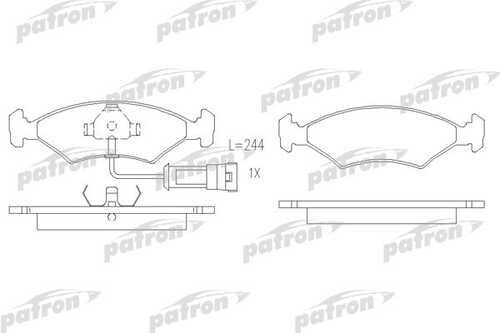 PATRON PBP212 Колодки тормозные дисковые передн FORD: