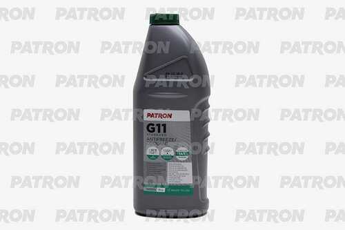 PATRON PCF4001 Антифриз 1кг (0.87л) - зеленый GREEN G11, TL 774-C, SAE J1034, N600690, MS-7170, MAN 324 NF