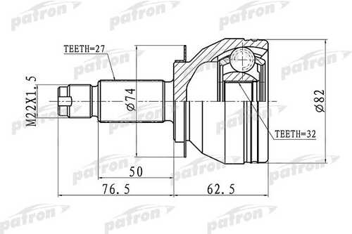 PATRON PCV1106 ШРУС внешний