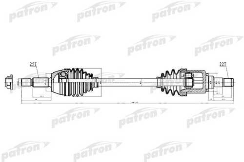 PATRON PDS0221 Приводной вал