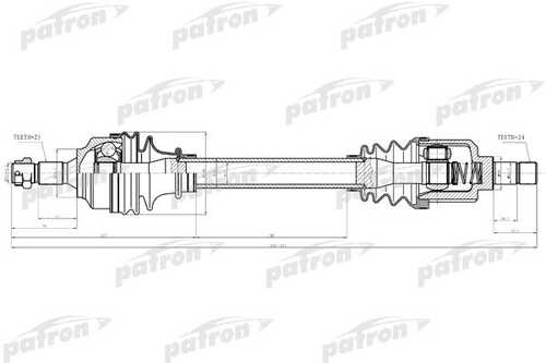 PATRON PDS0282 Вал