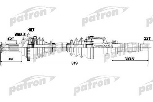 PATRON PDS1562 Приводной вал
