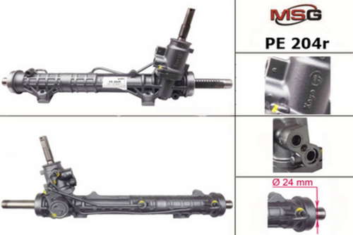 MSG PE204R Рулевая рейка с ГУР! восстановленная Peugeot 307, Citroen C4 03-13