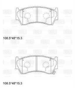 TRIALLI PF 1409 Колодки тормозные дисковые передние для автомобилей Nissan Almera N15 (95-)