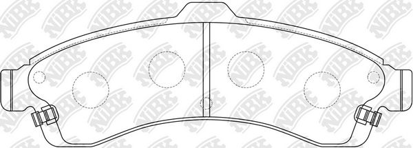 NIBK PN0077 - колодки дисковые передние! Chevrolet TrailBlazer, Saab 9-7 4.2-5.3i 05>