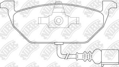 NIBK PN0148W Комплект тормозных колодок, дисковый тормоз