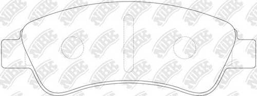 NIBK PN0182 - колодки дисковые п. Peugeot 307 1.4i/HDi 00>, Citroen Xsara 1.4i-2.0HDi 00>