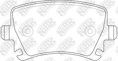 NIBK PN0349 Комплект тормозных колодок, дисковый тормоз