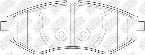 NIBK PN0370 - колодки дисковые п. Daewoo Kalos 1.2i/1.4i 02>