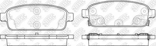 NIBK PN0392 Комплект тормозных колодок, дисковый тормоз