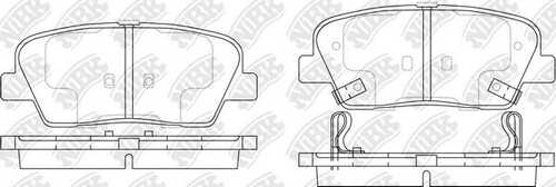 NIBK PN0415 Комплект тормозных колодок, дисковый тормоз