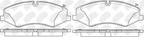 NIBK PN0488 - колодки дисковые передние! Land Rover Discovery/ RR Sport 5.0 V8/3.0TD 09>