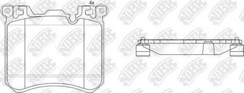 NIBK PN0495 Колодки тормозные дисковые
