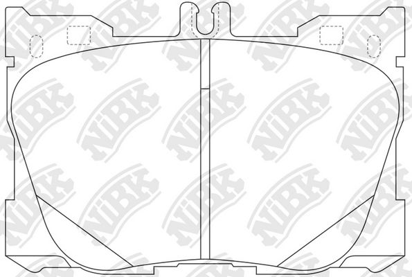 NIBK PN0695 - колодки дисковые передние! MB GLC X253/C253 15>