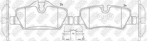 NIBK PN0720 Колодки тормозные дисковые