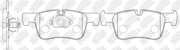 NIBK PN0736 Колодки тормозные дисковые передние! BMW F20/F30/F32