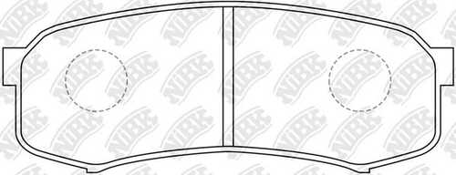 NIBK PN1243 Комплект тормозных колодок, дисковый тормоз
