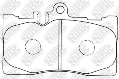 NIBK PN1455 - колодки дисковые п. Lexus LS 430 00>