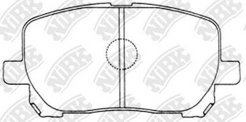 NIBK PN1470 Комплект тормозных колодок, дисковый тормоз