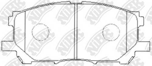 NIBK PN1497 Комплект тормозных колодок, дисковый тормоз