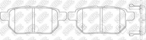 NIBK PN1519 Комплект тормозных колодок, дисковый тормоз