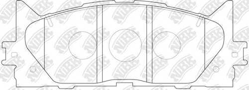 NIBK PN1521 Комплект тормозных колодок, дисковый тормоз