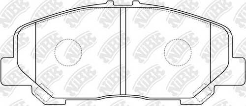 NIBK PN1527 Комплект тормозных колодок, дисковый тормоз