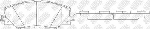 NIBK PN1530 Комплект тормозных колодок, дисковый тормоз