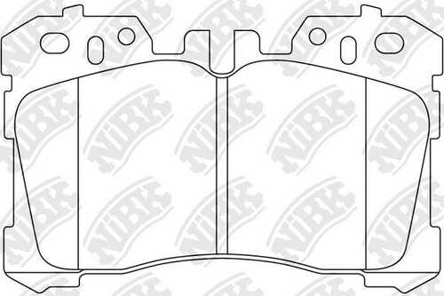 NIBK PN1833 - колодки дисковые передние! Lexus LS460/LS600 4.6/5.0 06-09