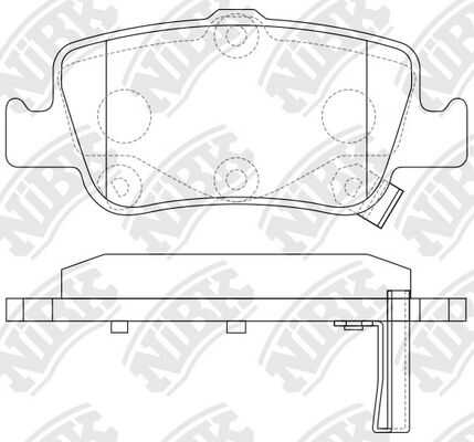 NIBK PN1835 Комплект тормозных колодок, дисковый тормоз