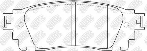 NIBK PN1852 Комплект тормозных колодок, дисковый тормоз
