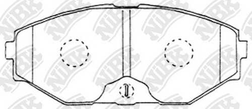NIBK PN2261 Комплект тормозных колодок, дисковый тормоз