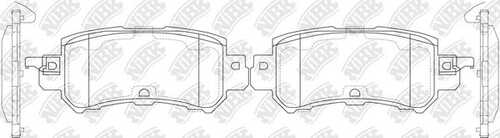NIBK PN25001 Комплект тормозных колодок, дисковый тормоз