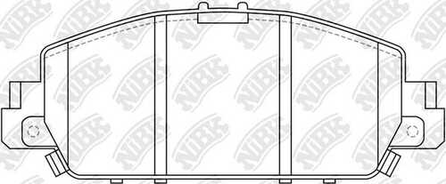 NIBK PN28005 Комплект тормозных колодок, дисковый тормоз
