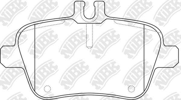 NIBK PN31010 - колодки дисковые! задние MB SLK R172 2.0-3.5 11>