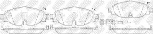 NIBK PN33005W Комплект тормозных колодок, дисковый тормоз