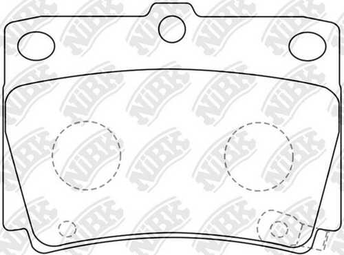 NIBK PN3391 Комплект тормозных колодок, дисковый тормоз