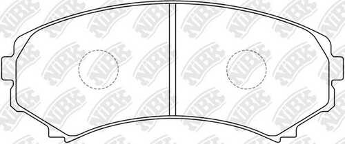 NIBK PN3414 Комплект тормозных колодок, дисковый тормоз