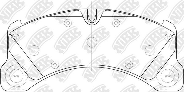 NIBK PN35001 - колодки дисковыепередние с антискри! передние пластинамиporsche Cayenne 3.0D 10>