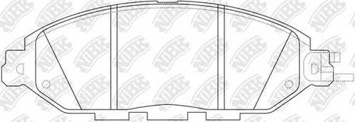 NIBK PN50001 Комплект тормозных колодок, дисковый тормоз