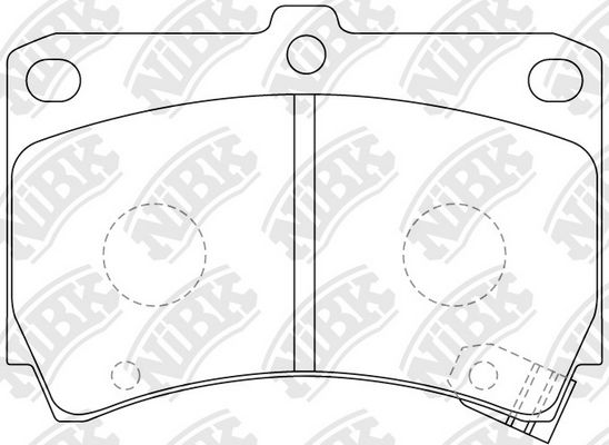 NIBK PN5232 - колодки дисковые п. Mazda 121 1.3 90-96/323 1.3-1.8/1.7D 89-98