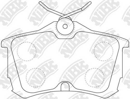 NIBK PN8109 Комплект тормозных колодок, дисковый тормоз