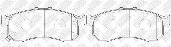 NIBK PN8816 Колодки тормозные дисковые