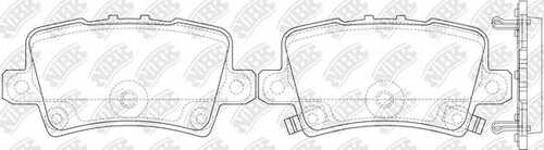 NIBK PN8867 Комплект тормозных колодок, дисковый тормоз