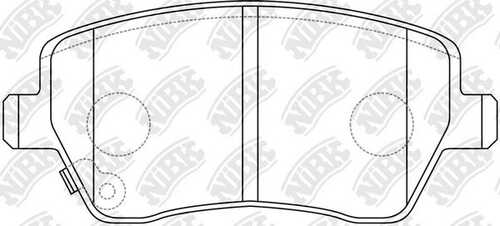 NIBK PN9805 Комплект тормозных колодок, дисковый тормоз