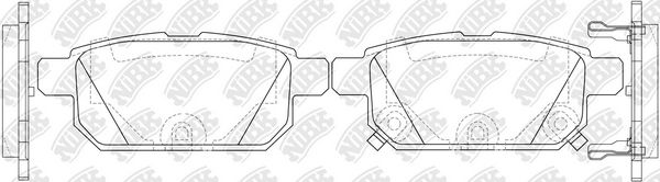 NIBK PN9808 Комплект тормозных колодок, дисковый тормоз