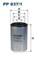 FILTRON PP8371 Фильтр топливный MAN, Scania, Iveco, Fiat Ducato, Peugeot Boxer 1.9-2.8 D 82>